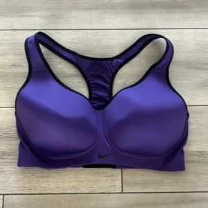 Nike size 34D purple and black sports bra